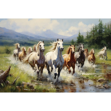 Herd of Horses Canvas